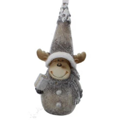 Rentier Stehend Mit LED - Ca. 17,5 X 14,5 X 38,5 Cm