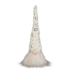 Wichtel - Weiß-gold - Ca. 18 X 18 X 38 Cm