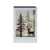 Glasdeko - Hirsch Und Baum - Mit LED - Ca. 12 X 12 X 18 Cm -Saisonale Dekorationen 238815 4016096437640 mica living glasdeko 01