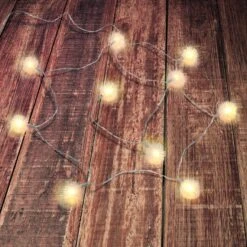 Lichterkette Schneebälle - Mit 10 LED - Ca. 3 X 165 Cm -Saisonale Dekorationen 238957 4016096438050 micaliving led lichterkette 01