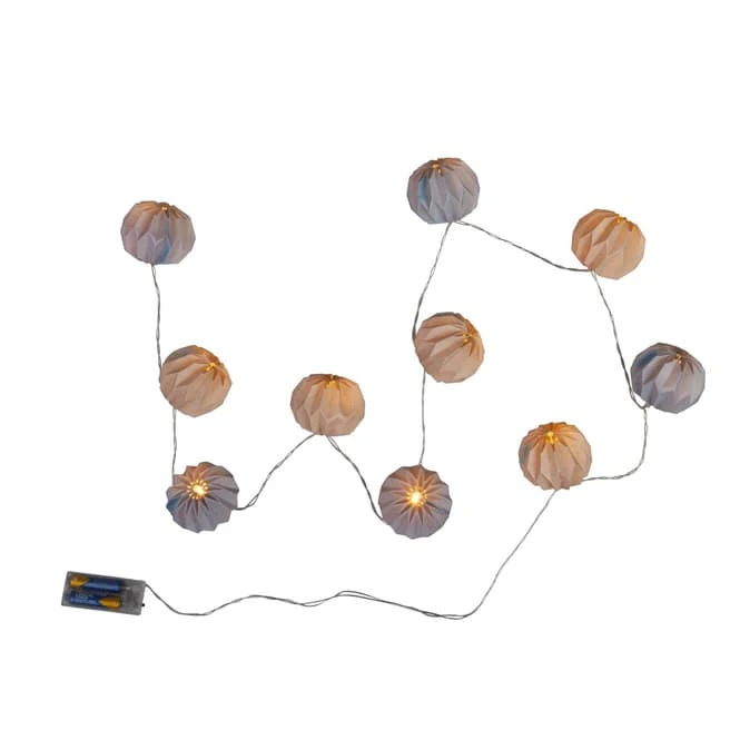 Lichterkette Kugeln Grau/blau - Mit 10 LED - Ca. 6,5 X 200 Cm 3 Lichterkette Kugeln Grau/blau - Mit 10 LED - Ca. 6,5 X 200 Cm