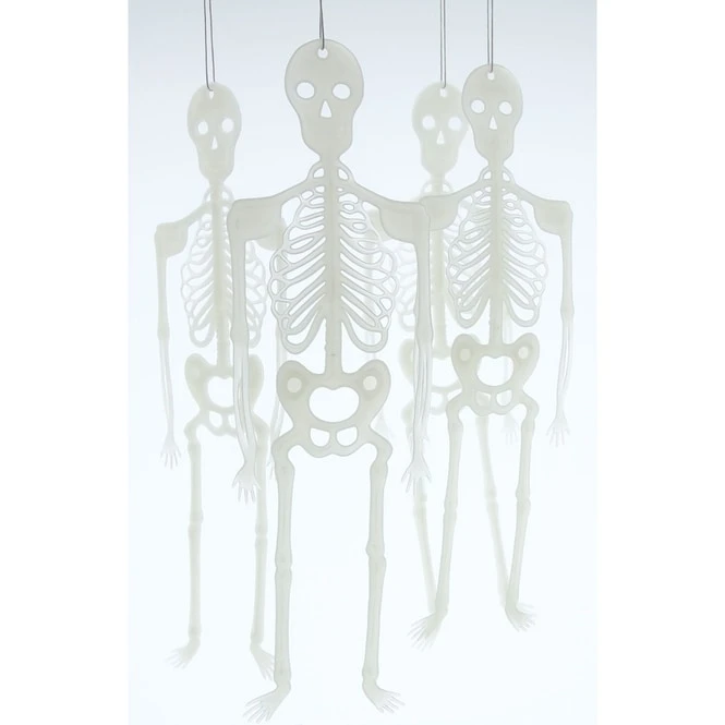 Skelette - Glow In The Dark - Ca. 30 Cm Hoch - 4 Stück 3 Skelette - Glow In The Dark - Ca. 30 Cm Hoch - 4 Stück