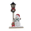 Schneemann Mit LED Laterne - Aus Holz - 22x5x39 Cm -Saisonale Dekorationen 239175 bild 4016096438784
