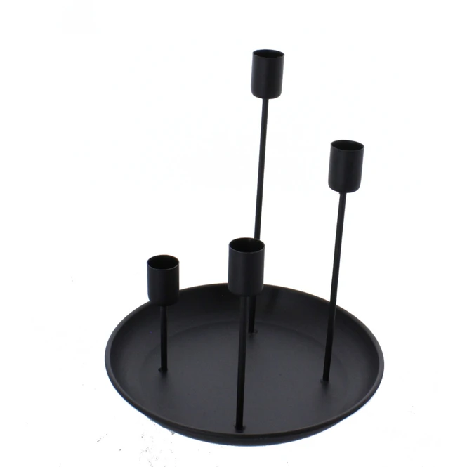 Adventskerzenhalter - Schwarz - Ca. 21,5 X 26,5 Cm 3 Adventskerzenhalter - Schwarz - Ca. 21,5 X 26,5 Cm