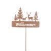 Pflanzenstecker - Willkommen - Ca. 30 X 109,5 Cm -Saisonale Dekorationen 239487 4016096441029 mica living pflanzenstecker willkommen