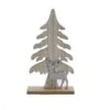 Standdeko - Baum Und Hirsch - Ca. 13,5 X 4,5 X 24 Cm -Saisonale Dekorationen 239492 4016096441074 mica living baum und hirsch braun silber