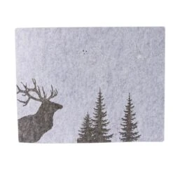 Platzset - Hirschkopf - Aus Filz - Ca. 40 X 35 X 0,5 Cm