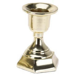 Kerzenständer - Ca. 6 X 6 X 8 Cm - 1 Stück - Gold