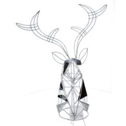 Hirschkopf Mit LED - Ca. 40 Cm