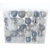 Christbaumkugeln Blau-Silber-Mix - Bruchfest - 7 Cm - 60 Stück -Saisonale Dekorationen 240260 bild 8720194775998