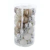 Christbaumkugeln Braun-Silber-Mix - Bruchfest - Ca. 6 Cm - 37 Stück -Saisonale Dekorationen 240265 bild 8720194756072