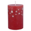 Stumpenkerze - Polar - Ca. 7 X 10 Cm - Rot -Saisonale Dekorationen 240415
