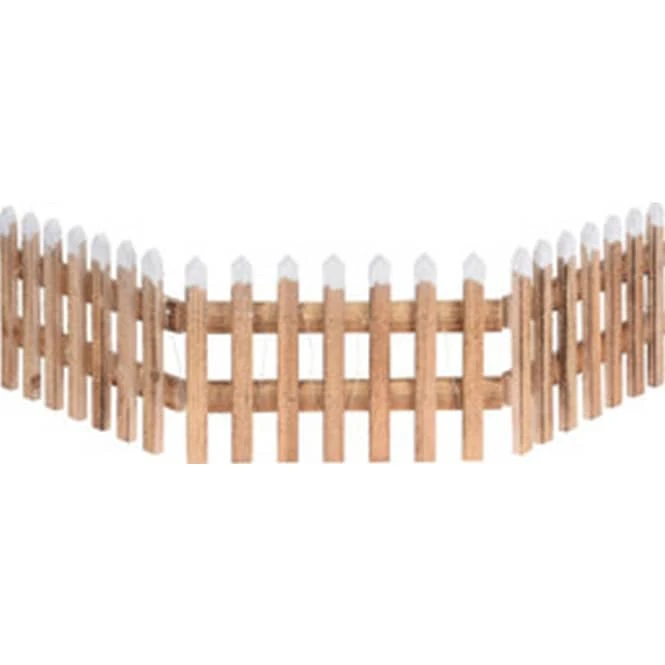 Deko-Zaunelement Mit LED Beleuchtung - Holz - Ca. 90 X 20 Cm 3 Deko-Zaunelement Mit LED Beleuchtung - Holz - Ca. 90 X 20 Cm