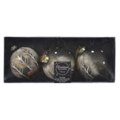 Christbaumkugeln - Hirsch - Ø = Ca. 8 Cm - 3 Stück - 1 Set -Saisonale Dekorationen 240732 4