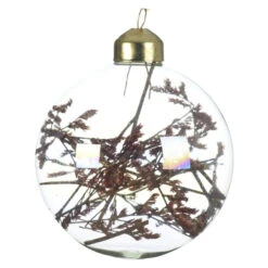 Christbaumkugel - Schleierkraut - Aus Glas - Ø = Ca. 8 Cm - 1 Stück -Saisonale Dekorationen 240734 4