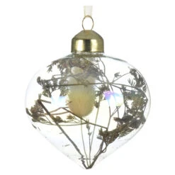 Christbaumkugel - Schleierkraut - Aus Glas - Ø = Ca. 8 Cm - 1 Stück -Saisonale Dekorationen 240734 6