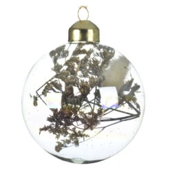 Christbaumkugel - Schleierkraut - Aus Glas - Ø = Ca. 8 Cm - 1 Stück -Saisonale Dekorationen 240734 7