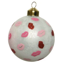 Christbaumkugel - Kussmund - Ø = Ca. 8 Cm - 1 Stück 7 Christbaumkugel - Kussmund - Ø = Ca. 8 Cm - 1 Stück -Saisonale Dekorationen 240735 3