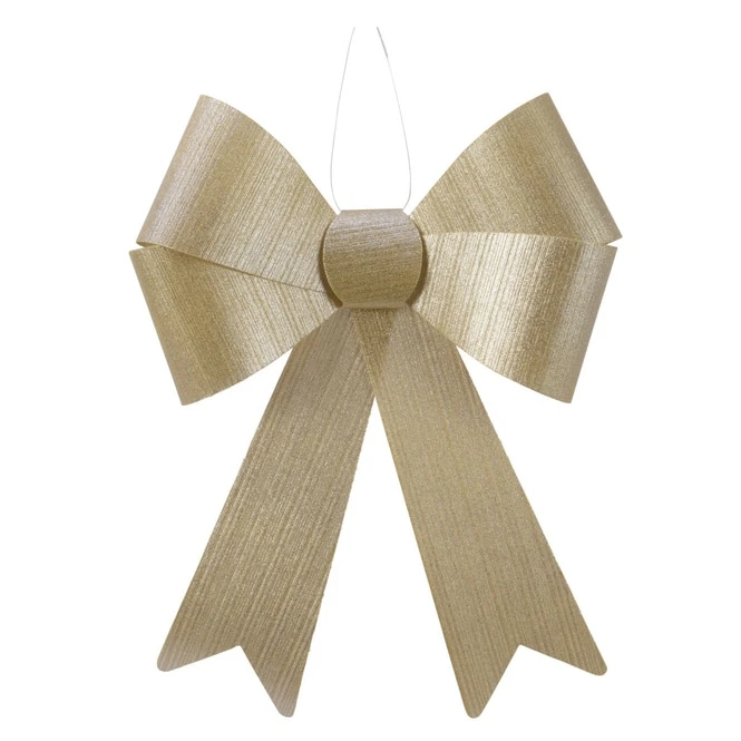 Dekohänger - Schleife - Ca. 20 X 27 Cm - Gold 3 Dekohänger - Schleife - Ca. 20 X 27 Cm - Gold