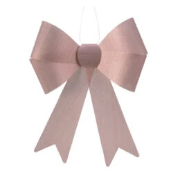 Dekohänger - Schleife - Ca. 20 X 27 Cm - Rosa