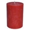 Stumpenkerze - Rustic - Ca. 7 X 8 Cm - Kaminrot -Saisonale Dekorationen 242258