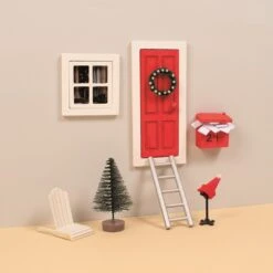 Bastelset Elfen-Tür - 3-teiliges Set -Saisonale Dekorationen 243156 7394311919230 playbox bastelset elfen tuer 02