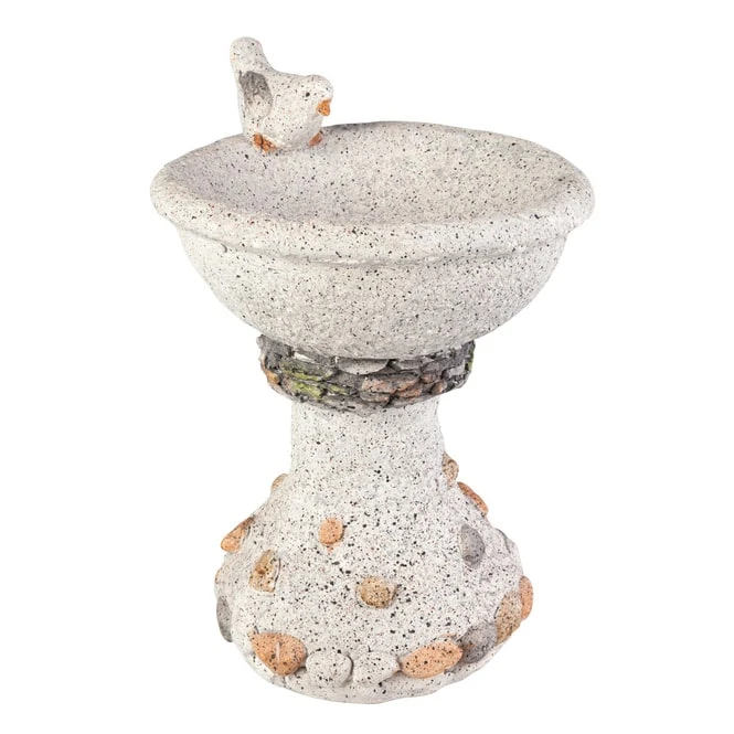 Vogeltränke - Aus Magnesia - Ca. 23,5 X 23,5 X 34 Cm 3 Vogeltränke - Aus Magnesia - Ca. 23,5 X 23,5 X 34 Cm