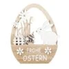 Standdeko - Frohe Ostern - Aus Holz - Ca. 20 X 2,5 X 15,5 Cm -Saisonale Dekorationen 243697 4016096449360 mica living eisilhouette frohe ostern 01