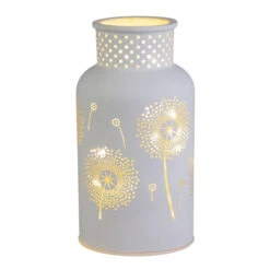 LED Windlicht - Pusteblumen - Aus Glas - Ca. 8 X 15 Cm