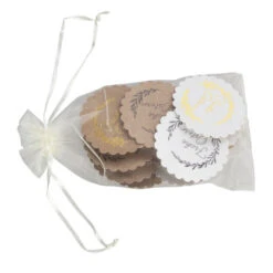 Geschenkclips - Frohe Ostern - Aus Holz Und Papier - ø Ca. 6,2 Cm - 12 Stück -Saisonale Dekorationen 243802 4016096451493 mica living clip frohe ostern 01