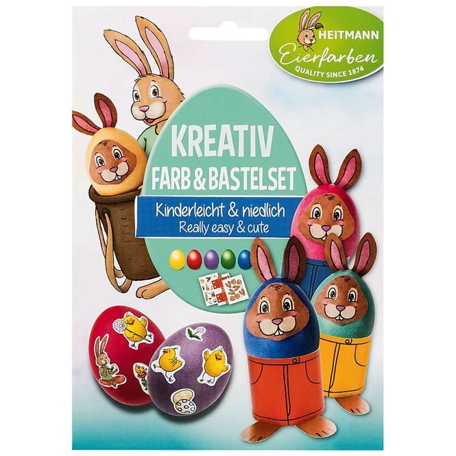 Eierfarben - Kreativ Farb & Bastelset 3 Eierfarben - Kreativ Farb & Bastelset