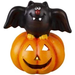 Windlicht - Kürbis - Aus Terrakotta - Ca. 15 X 11,5 X 16 Cm - 1 Stück -Saisonale Dekorationen 4016096215743