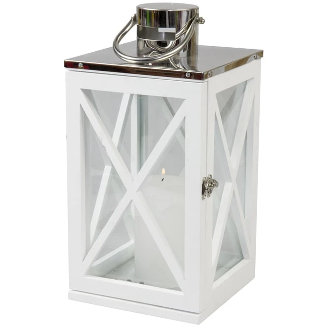 Windlicht - Aus Holz - 24,5 X 24,5 X 51 Cm 4 Windlicht - Aus Holz - 24,5 X 24,5 X 51 Cm – Bild 2