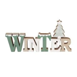 Deko-Schriftzug - WINTER - Aus Holz - Ca. 29 X 2,5 X 14,5 Cm -Saisonale Dekorationen 4016096298708 199355