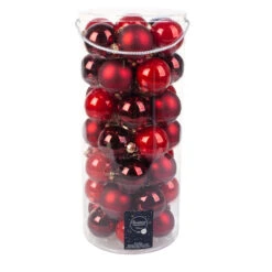 Christbaumkugeln - Rotmix - Aus Glas - 49 Stück 7 Christbaumkugeln - Rotmix - Aus Glas - 49 Stück -Saisonale Dekorationen 4016096385286 christbaumkugeln rot 219522 01