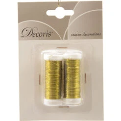 Dekodraht - Ca. 30 M - 2 Stück - Verschiedene Farben 9 Dekodraht - Ca. 30 M - 2 Stück - Verschiedene Farben -Saisonale Dekorationen 708273 gold