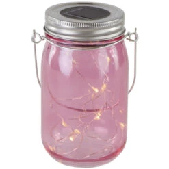 LED-Solarlampe - Aus Glas - 8 X 14 Cm - 1 Stück -Saisonale Dekorationen a37