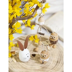 Dekohase - Aus Holz - 12 Cm - 1 Stück -Saisonale Dekorationen alles1282