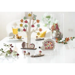 Streudeko - Pilze - Aus Holz - 2,5 X 3,5 Cm - 9 Stück -Saisonale Dekorationen alles1731