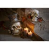 LED-Totenkopf - Aus Magnesia - Ca. 26 X 26,5 X 32,5 Cm 2 LED-Totenkopf - Aus Magnesia - Ca. 26 X 26,5 X 32,5 Cm -Saisonale Dekorationen alles177