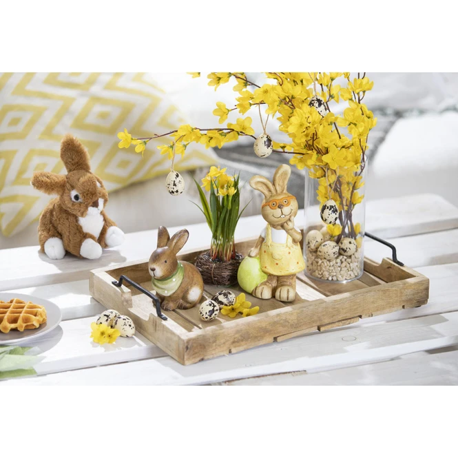 Dekohase - Aus Terrakotta - 8 X 10 X 12,5 Cm - 1 Stück 4 Dekohase - Aus Terrakotta - 8 X 10 X 12,5 Cm - 1 Stück – Bild 2