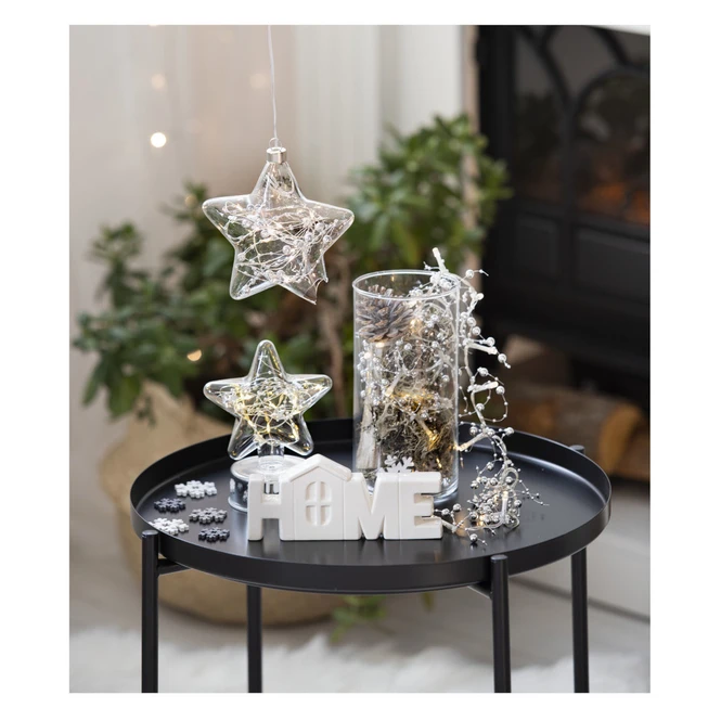 LED-Standdeko - Stern - Aus Glas - Ca. 12 X 8 X 16 Cm 3 LED-Standdeko - Stern - Aus Glas - Ca. 12 X 8 X 16 Cm