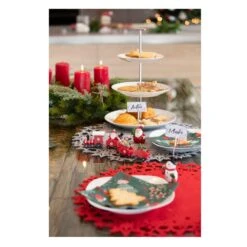 Platzset - Sterne - Aus Filz - Ø = 45 Cm - Grau