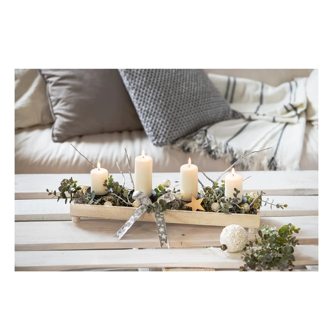 Stufenkerzen - Ø = Ca. 5 Cm - 4 Stück - Weiß 4 Stufenkerzen - Ø = Ca. 5 Cm - 4 Stück - Weiß – Bild 2