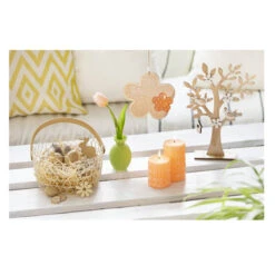 Stumpenkerze - Lio - Ca. 6,5 X 11 Cm - Pfirsich