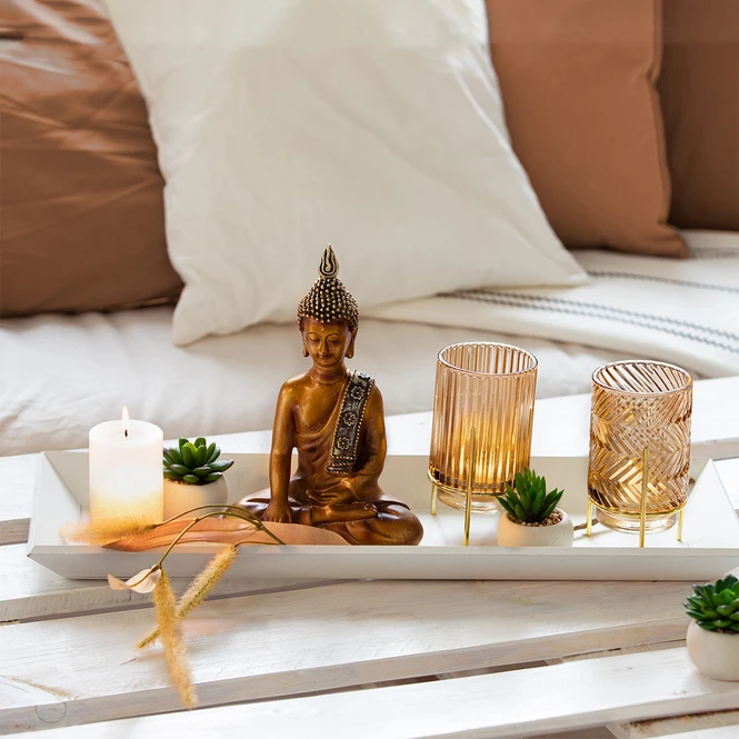 Teelichtglas - Ca. 9 X 15,5 Cm - 1 Stück - Braun 7 Teelichtglas - Ca. 9 X 15,5 Cm - 1 Stück - Braun – Bild 5