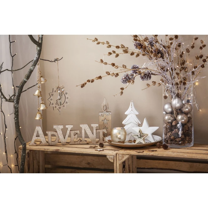Deko-Schriftzug - ADVENT - Aus Holz - Ca. 39 X 10 X 2 Cm 4 Deko-Schriftzug - ADVENT - Aus Holz - Ca. 39 X 10 X 2 Cm – Bild 2
