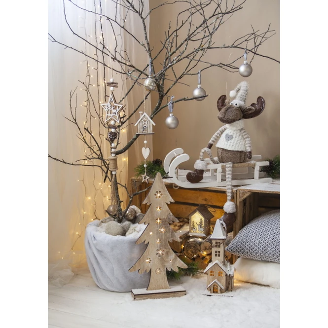 LED-Haus - Aus Holz - 11 X 8,5 X 13 Cm 4 LED-Haus - Aus Holz - 11 X 8,5 X 13 Cm – Bild 2