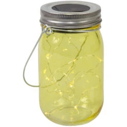 LED-Solarlampe - Aus Glas - 8 X 14 Cm - 1 Stück -Saisonale Dekorationen b35