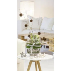 Streudeko - Aus Holz - Sterne - Grau -Saisonale Dekorationen bb10